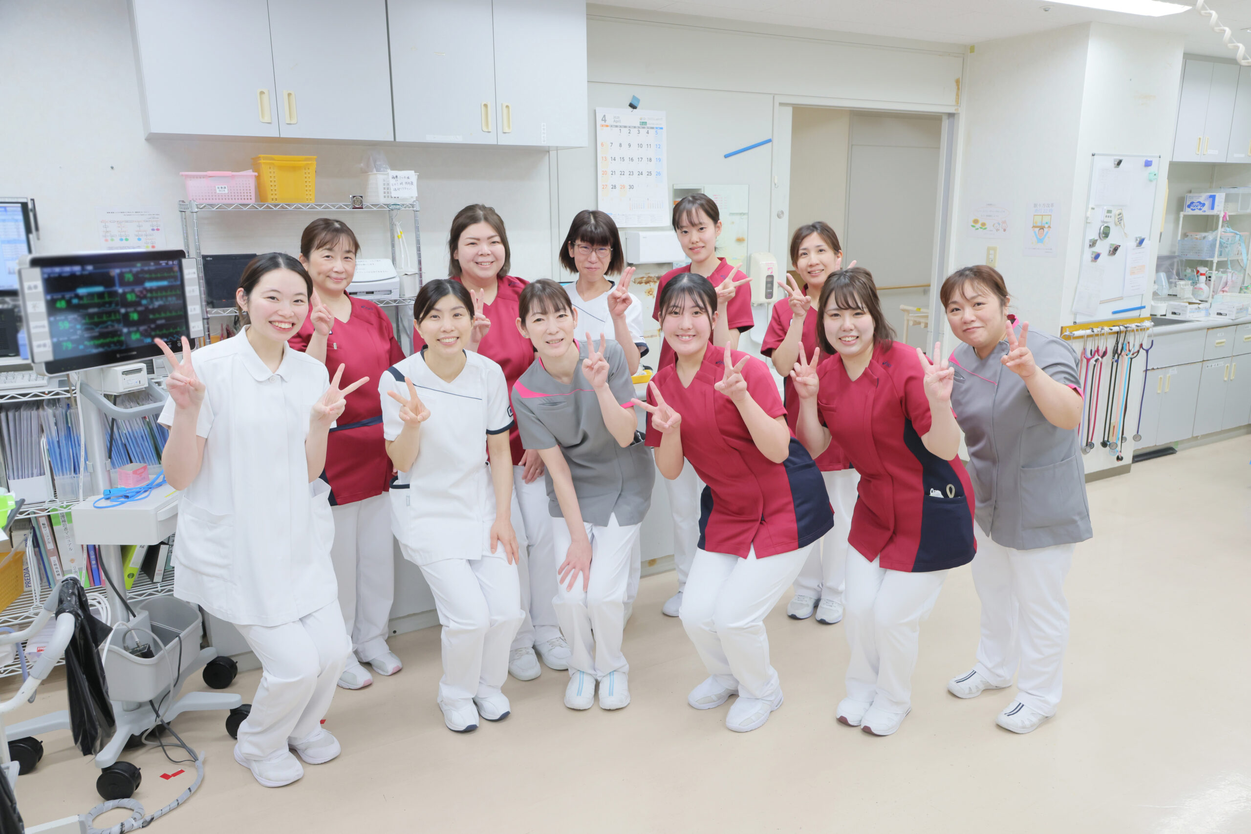 兵庫県明石市・大久保にある特定医療法人誠仁会大久保病院　療養病棟で働く職員たち